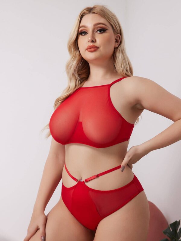 Large Size Ladies Plus Size Bra See Through Lace Bras For Women Sexy