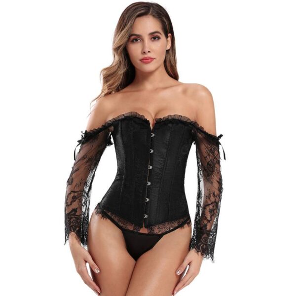 Corset Shaper Bustier  Corset Belt Red And Black  Corset Top Off The Shouldercorset Top Medieval