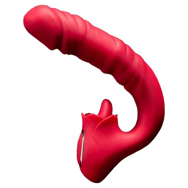 Clitoral G-Spot Vibrator Tongue Licking Toy for Women，Pleasure,Waterproof Tongue Rose Sex Toy,Dildo Vibrator Rabbit Clitoris Stimulator for Beginner Adult Sex Toys